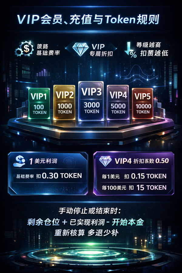 💎 VIP会员、用户充值与Token结算规则